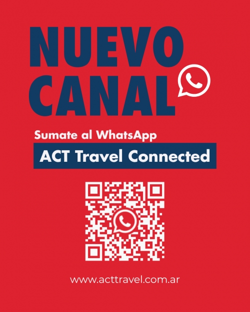 Nueva Comunidad de Whatsapp - ACT Travel Connected ✈️